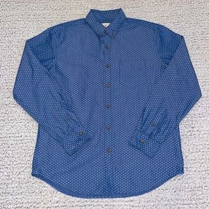 American Eagle Geo Print Patterned Button Down, Size L